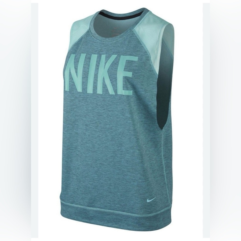 Nike Dri-FIT French Terry Fleece Mesh Top sz S